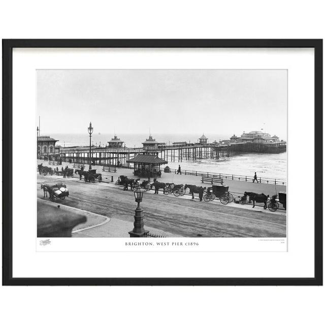 'Brighton, West Pier C1896' by Francis Frith - Picture Frame Photograph Print on Paper The Francis Frith Collection Size: 28cm H x 36cm W x 2.3cm D on Productcaster.