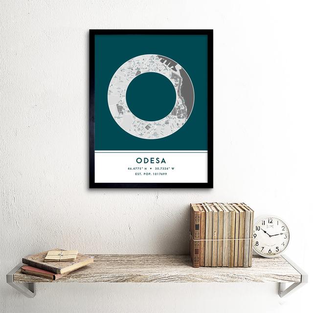 Odesa Ukraine City - Single Picture Frame Typography Wee Blue Coo on Productcaster.