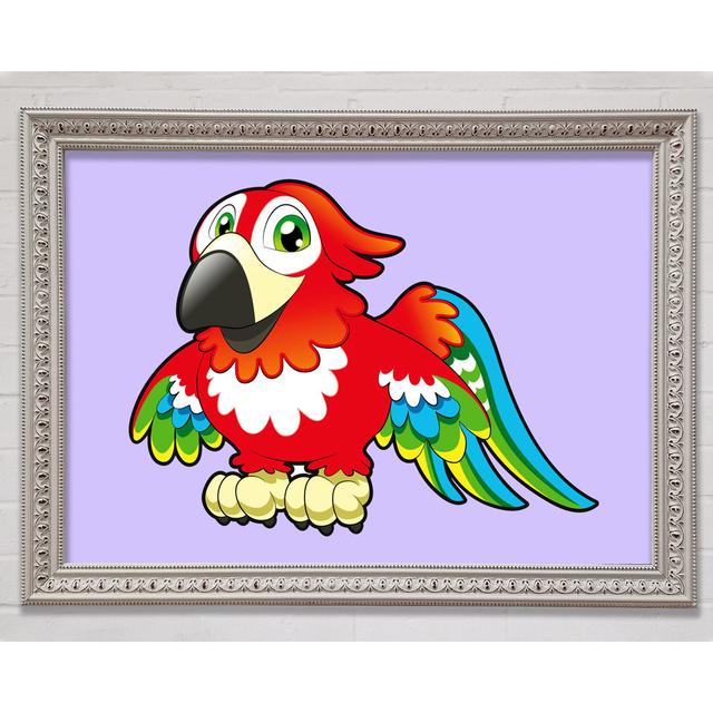 Little Parrot Framed Print Harriet Bee Colour: Lilac, Size: 21cm H x 29.7cm W on Productcaster.