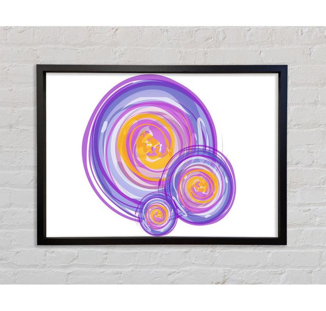 Trio Of Swirls Framed Print Bright Star Size: 59.7cm H x 84.1cm W on Productcaster.