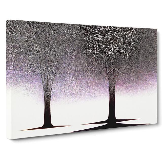 Exquisite Trees Abstract - Wrapped Canvas Print Marlow Home Co. Size: 35cm H x 50cm W x 3cm D on Productcaster.