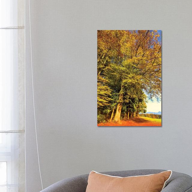 Autumn Landscape by Beli - Wrapped Canvas Print Union Rustic Size: 66.04cm H x 45.72cm W x 3.81cm D on Productcaster.