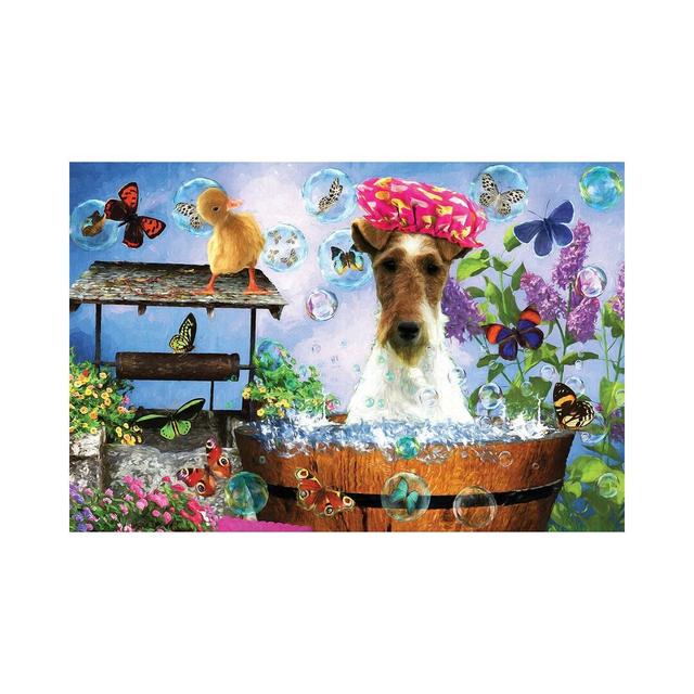 Fox Terrier Wash Your Paws Maturi Size: 20.32cm H x 30.48cm W on Productcaster.