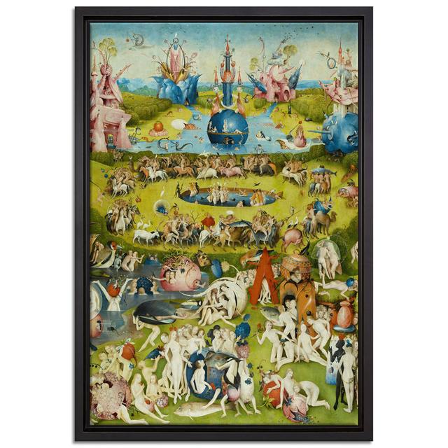 Gerahmtes Leinwandbild The Garden of Delights IV von Hieronymus Bosch Rosalind Wheeler Maße: 85 cm H x 65 cm B x 2,5 cm T on Productcaster.