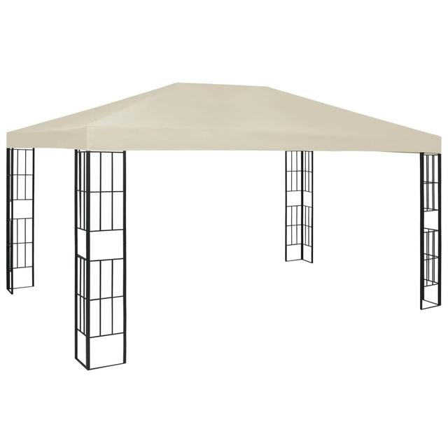 300 cm x 400 cm Pop-Up Pavillon Odenville aus Stahl Garten Living Dachfarbe: Creme on Productcaster.