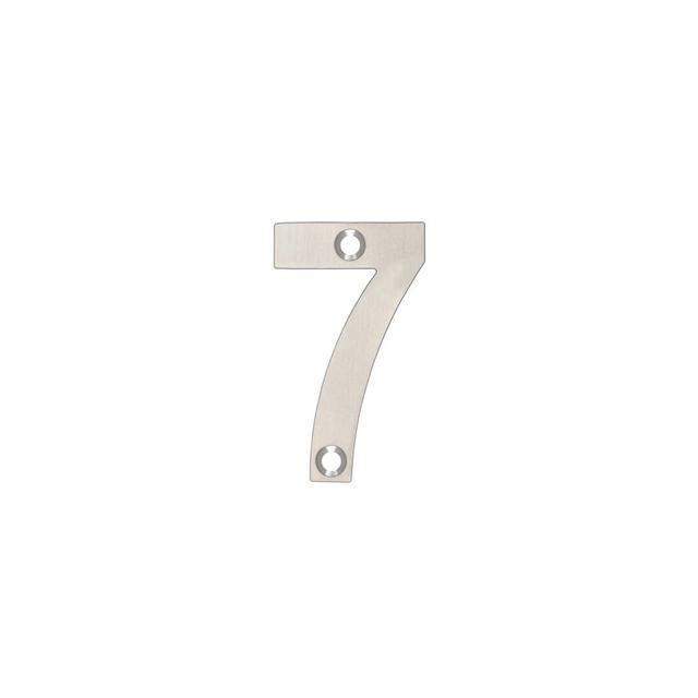 5Cm H Stainless Steel Surface Mount House Number Zoo Hardware Colour: Satin Stainless on Productcaster.