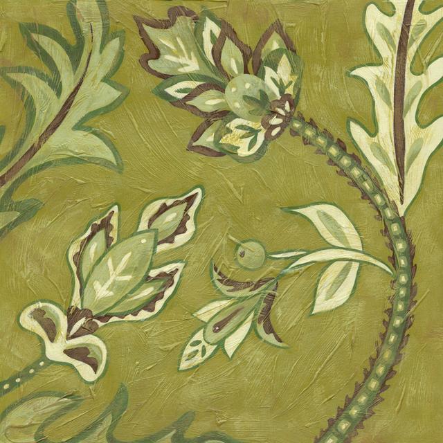 Pistachio Paisley I by Chariklia Zarris - Wrapped Canvas Art Prints Marlow Home Co. Size: 76cm H x 76cm W on Productcaster.