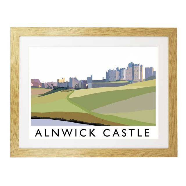 Alnwick Castle 2 by Richard O'Neil - Print East Urban Home Format: Oak Wood Frame, Size: 44 cm H x 54 cm W x 2.2 cm D on Productcaster.