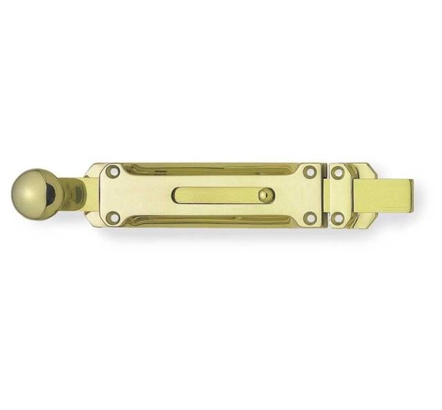 Bagatelle Vertical Bolt Symple Stuff Finish: Polished Brass, Size: 3.6cm H x 35cm W x 2.4cm D on Productcaster.