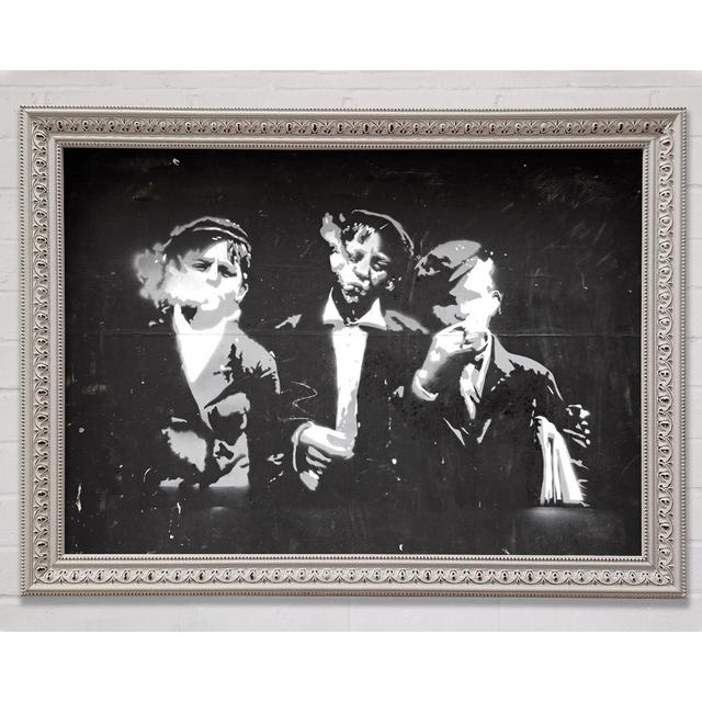 Children Smoking Framed Print Bright Star Size: 29.7cm H x 42cm W x 3cm D on Productcaster.