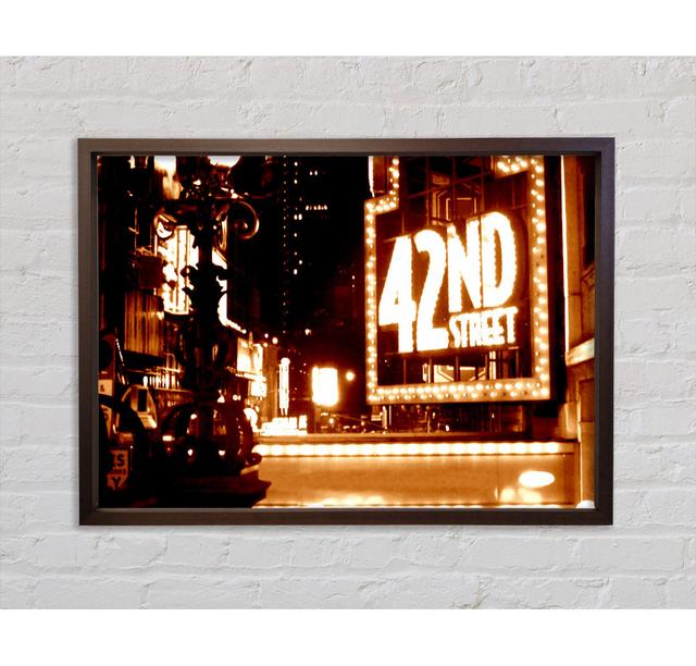 New York City 42Nd Street - Single Picture Frame Art Prints on Canvas Bright Star Size: 100cm H x 141.4cm W x 3.3cm D on Productcaster.