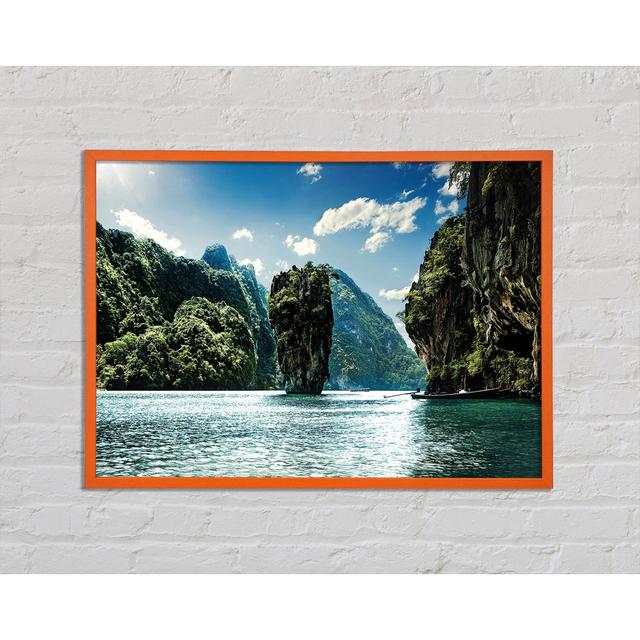 Monumente von Thailand - Einzelne Bilderrahmen Kunstdrucke Haus am Meer Größe: 59,7 cm H x 84,1 cm B x 2 cm T on Productcaster.