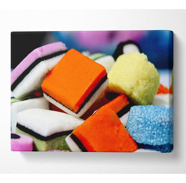 Liquorice Allsorts - Wrapped Canvas Art Prints Metro Lane Size: 50.8cm H x 81.3cm W x 10cm D on Productcaster.