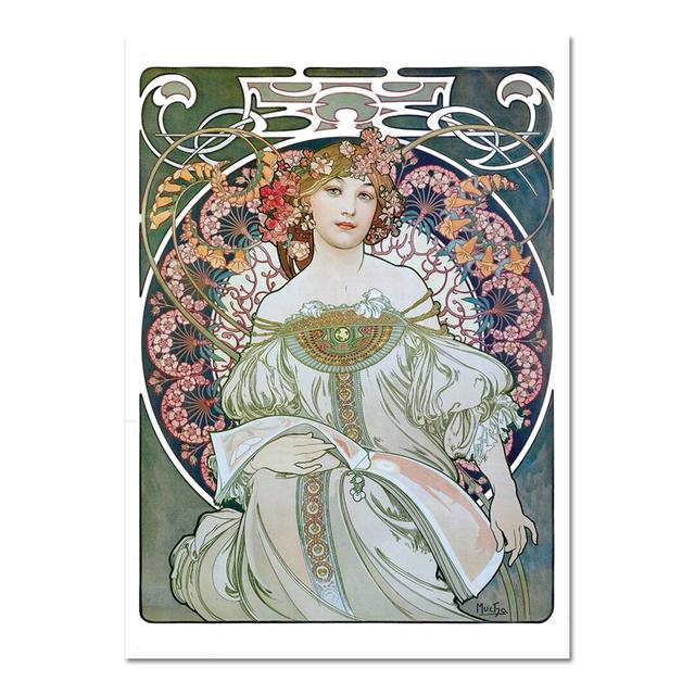 Happy Larry - Quadro - Alfons Mucha - Devaneio - Vetro Acrilico - 100X140 - Pronto Da Appendere - Quadri Moderni Per La Casa Maturi Size: 100cm H x 70 on Productcaster.