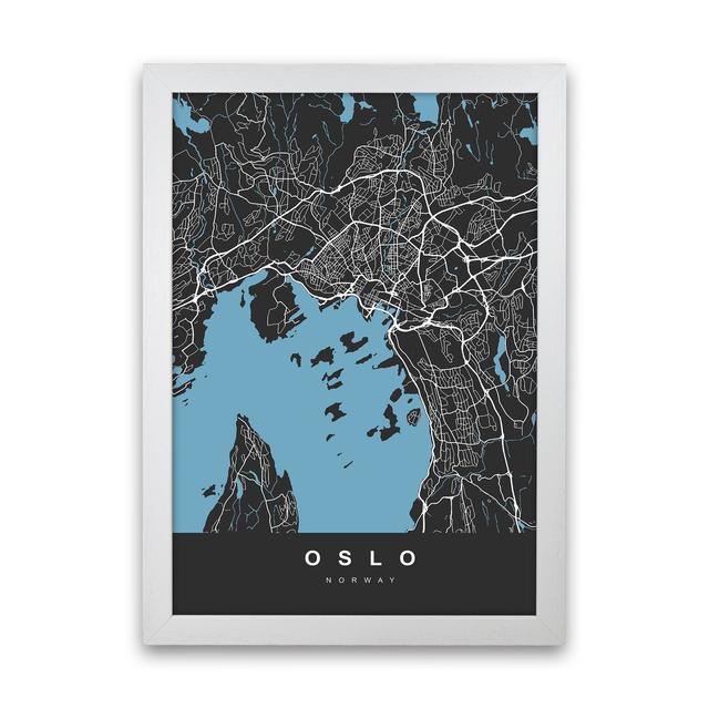 Oslo - Graphic Art Borough Wharf Format: White Paper, Size: 46cm H x 34cm W x 3cm D on Productcaster.