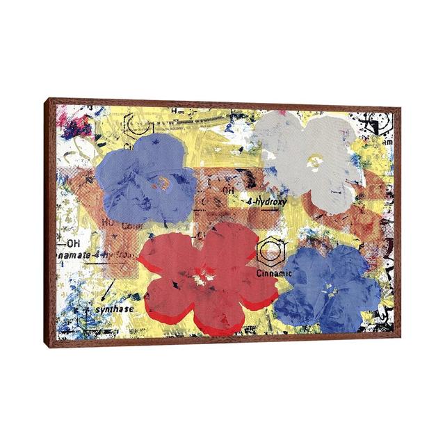 Flower Disaster And The Theory Of Yes by Taylor Smith - Print on Canvas Ebern Designs Format: Classic Brown Wood Framed, Size: 45.72cm H x 66.04cm W x on Productcaster.