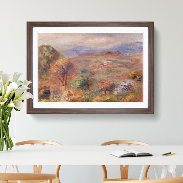 Landscape Vol.6 by Pierre-Auguste Renoir - Picture Frame Painting East Urban Home Size: 65cm H x 90cm W x 2cm D, Frame Option: Walnut Framed on Productcaster.