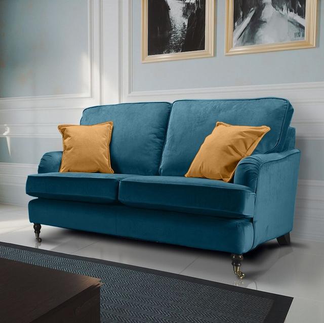 Marcantonio 2 Seater Loveseat Hashtag Home Upholstery Colour: Teal on Productcaster.