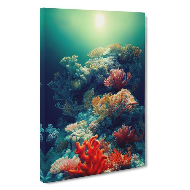 Sensational Coral Reef House of Hampton Size: 50cm W x 35cm W x 3cm D on Productcaster.