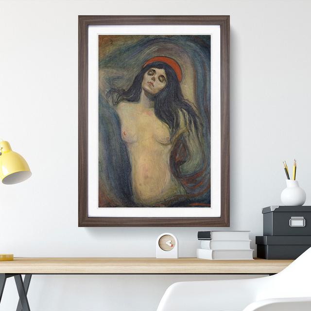 Madonna Vol.2 by Edvard Munch - Picture Frame Painting East Urban Home Frame Option: Walnut Framed, Size: 48cm H x 36cm W x 2cm D on Productcaster.