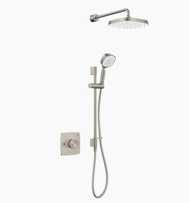 Mixer Shower with Fixed Shower Head Mira Showers Finish: Brushed Nickel on Productcaster.