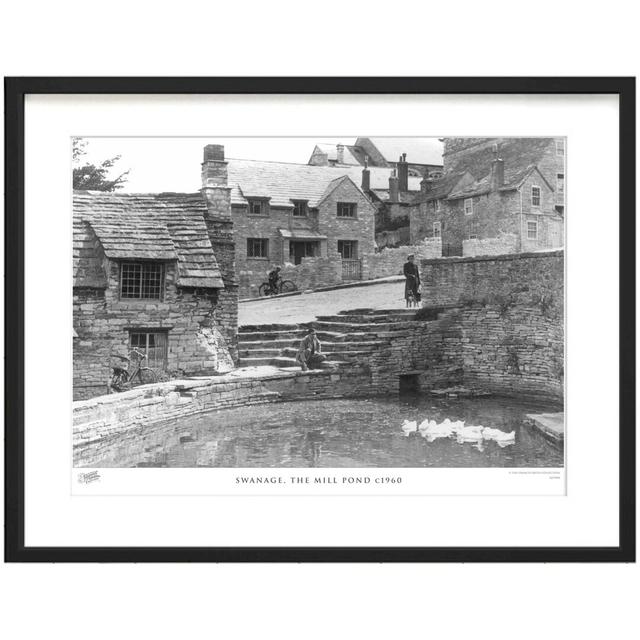 'Swanage, the Mill Pond C1960' by Francis Frith - Picture Frame Photograph Print on Paper The Francis Frith Collection Size: 45cm H x 60cm W x 2.3cm D on Productcaster.