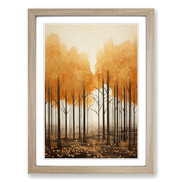 Forest Modern Alpen Home Size: 34cm H x 25cm W, Format: Oak Framed on Productcaster.