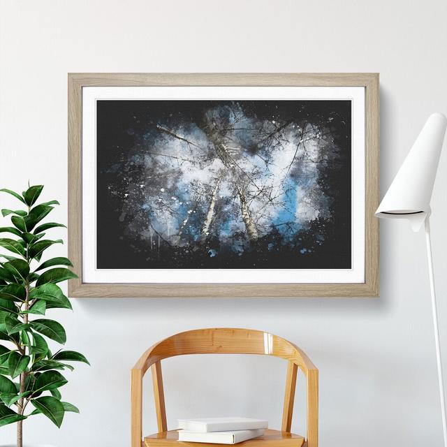 Birch Tree Forest Vol.3 - Picture Frame Graphic Art East Urban Home Frame Option: Oak, Size: 27cm H x 36cm W x 2cm D on Productcaster.