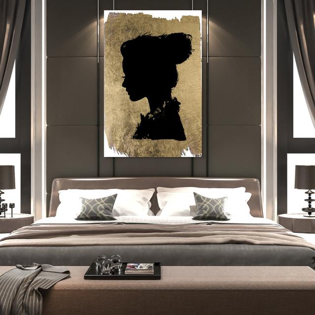 Beaute In Gold - Wrapped Canvas Print East Urban Home Size: 38.1 cm H x 25.4 cm W on Productcaster.