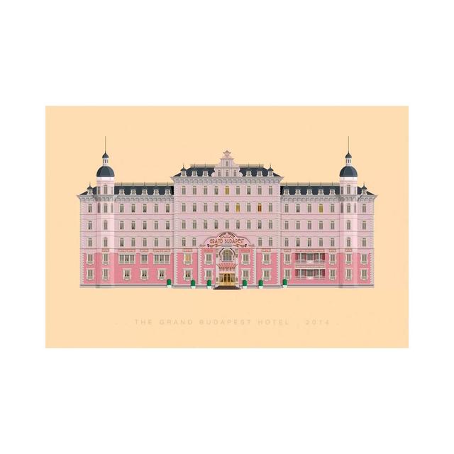 Leinwandbild - Grafikdruck „The Grand Budapest Hotel” von Fred Birchal 17 Stories Größe: 66,04 cm H x 101,6 cm B x 1,91 cm T, Format: Leinwandbild on Productcaster.