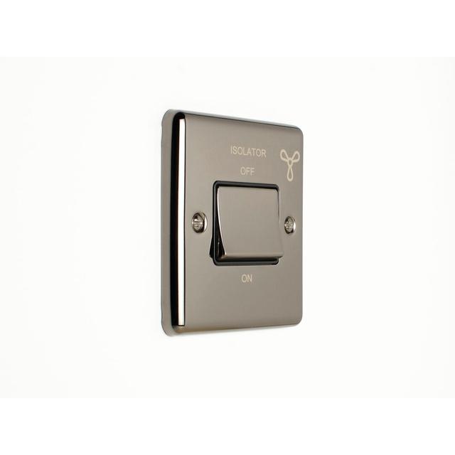 Fan Isolator Enhance Range Black Trim Wall Mounted Light Switch Eurolite on Productcaster.