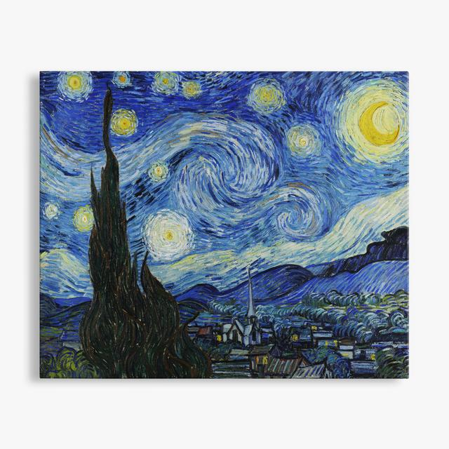 Starry Night by Vincent Van Gogh - Wrapped Canvas Art Prints ClassicLiving Size: 51cm H x 61cm W x 3.8cm D on Productcaster.