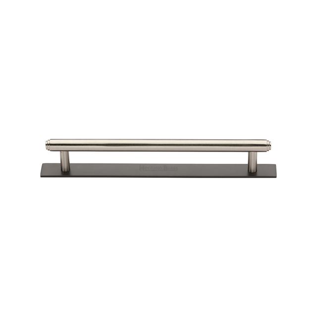 Cabinet Bar Handle Heritage Brass Size: 12.8cm, Finish: Matt Bronze/Satin Nickel on Productcaster.