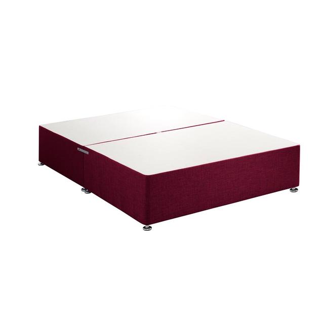 Bateman Pocketsprung Divan Bed Set Marlow Home Co. Size: Double (4'6), Colour: Plum on Productcaster.