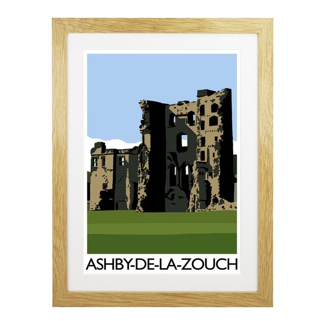 Ashby-de-la-Zouche by Richard O'Neil - Graphic Art Print on Paper East Urban Home Format: Oak Wood Frame, Size: 54 cm H x 44 cm W x 2.2 cm D on Productcaster.