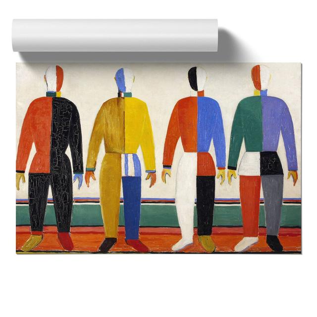 Men by Kazimir Malevich - No Frame Painting East Urban Home Size: 21cm H x 30cm W x 0.1cm D on Productcaster.