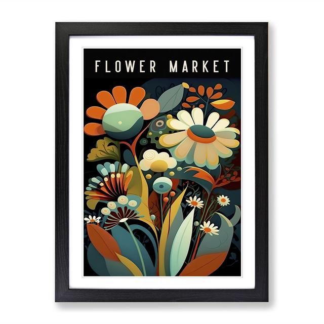 Modern Flower Market Exhibition No.2 Happy Larry Size: 64cm H x 46cm W x 2cm D on Productcaster.