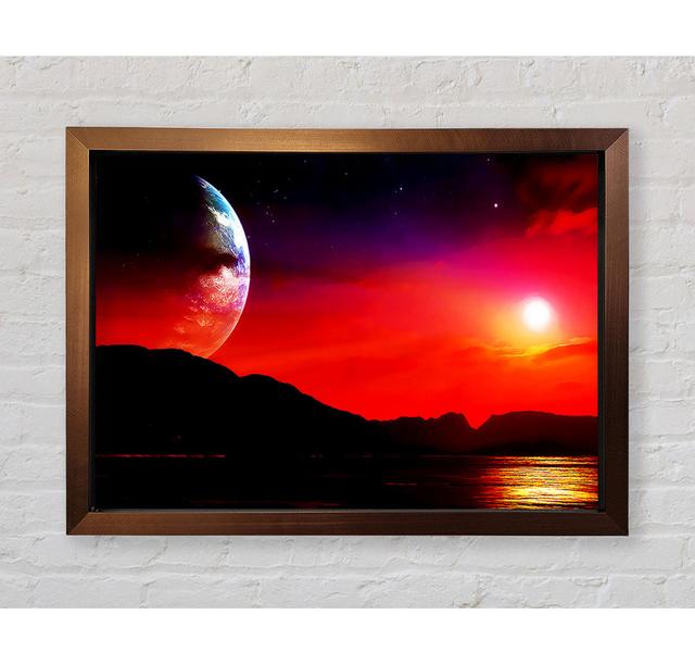 Aliens Planet Framed Print House of Hampton Size: 84.1cm H x 118.9cm W on Productcaster.