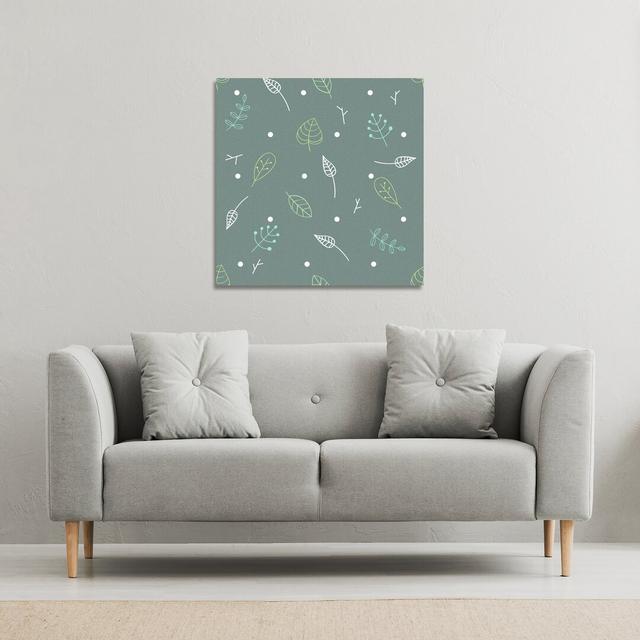 Hand Drawn Leaves Canvas Print Andrew Lee on Productcaster.