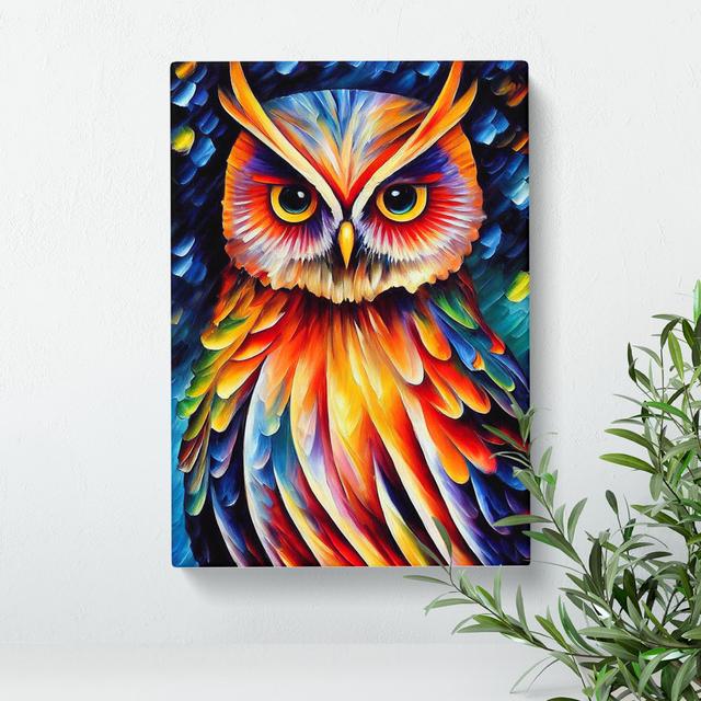 Portrait of a Long Eared Owl No.5 - Wrapped Canvas Graphic Art Alpen Home Size: 76cm H x 50cm W x 3cm D on Productcaster.