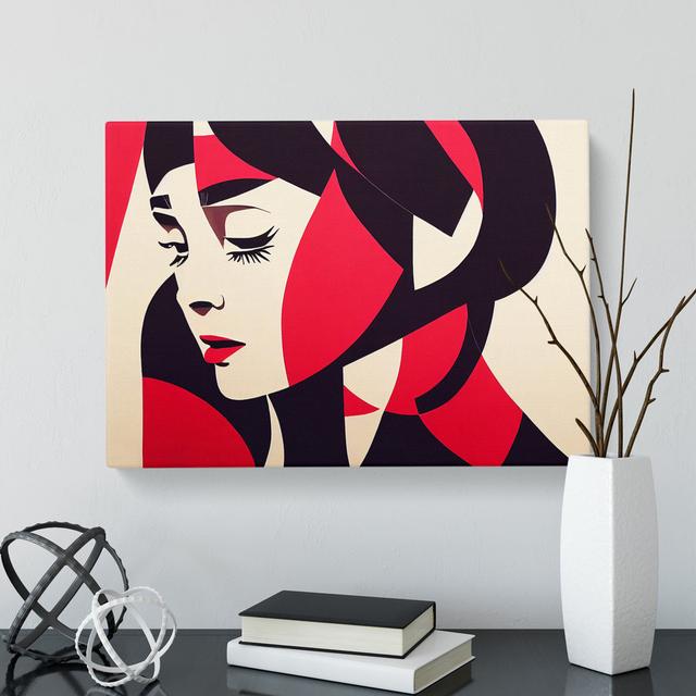 Woman Modern Art Vol.3 Abstract - Wrapped Canvas Print George Oliver Size: 40cm H x 60cm W x 3cm D on Productcaster.