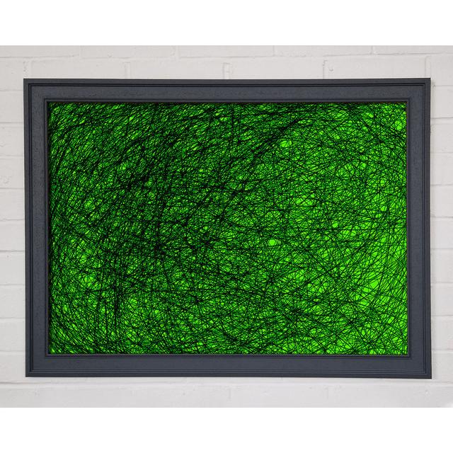 Space Matter Green Framed Print Ivy Bronx Size: 59.7cm H x 84.1cm W x 1.5cm D, Format: Grey Framed Paper on Productcaster.