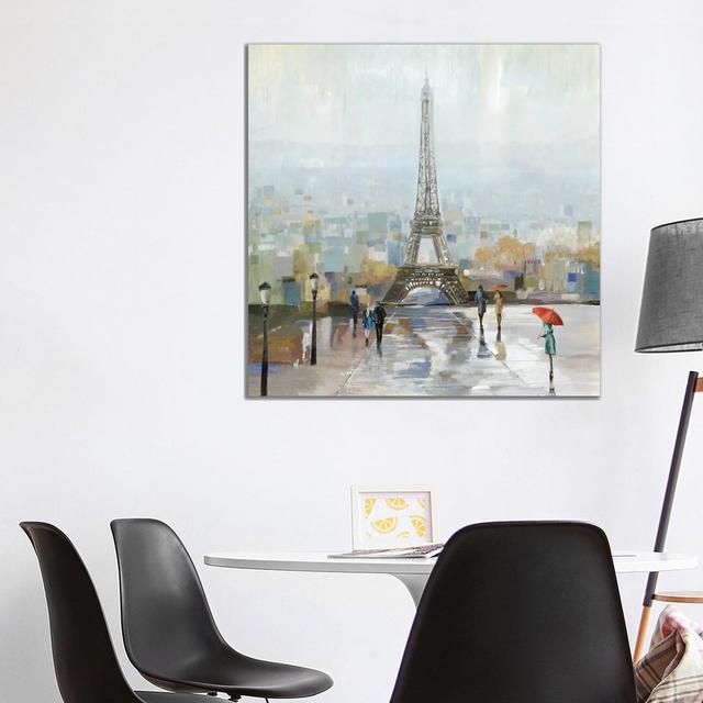 Paris by Allison Pearce - Painting on Canvas 17 Stories Format: Wrapped Canvas, Size: 93.98cm H x 93.98cm W x 3.81cm D on Productcaster.