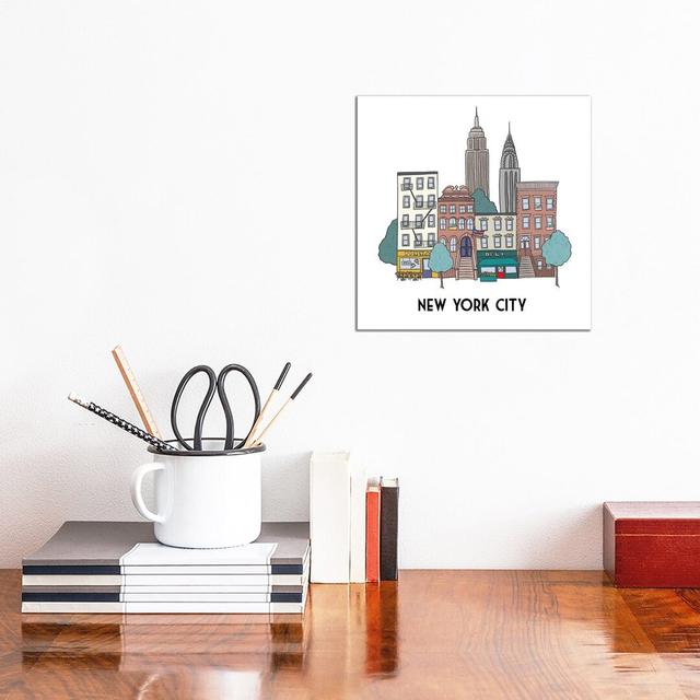 New York by Kristina Hultkrantz - Wrapped Canvas Gallery-Wrapped Canvas Giclée ClassicLiving Size: 30.48cm H x 30.48cm W x 1.91cm D on Productcaster.