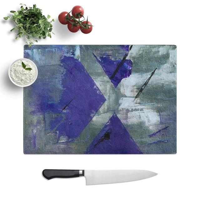 Tempered Glass Art Painting Vol.357 Chopping Board East Urban Home Size: 28.5 cm W x 20 cm L on Productcaster.