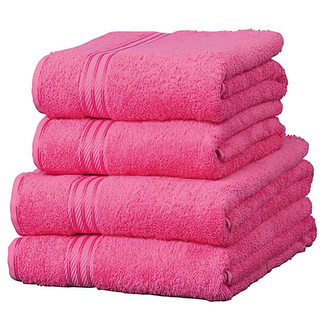 Berkow Bath Towel Single 17 Stories Colour: Fuchsia on Productcaster.