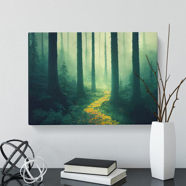 Cool Summer Forest - Wrapped Canvas Graphic Art Alpen Home Size: 50cm H x 76cm W x 3cm D on Productcaster.