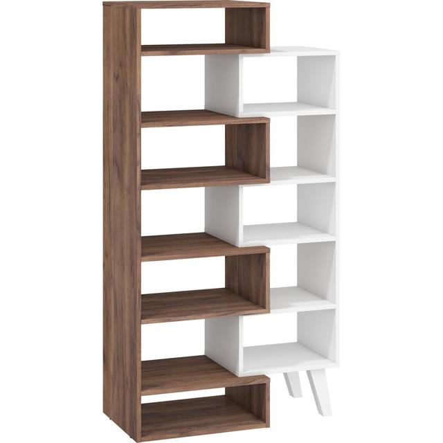 Prine Bookcase 17 Stories Colour: Tobacco on Productcaster.