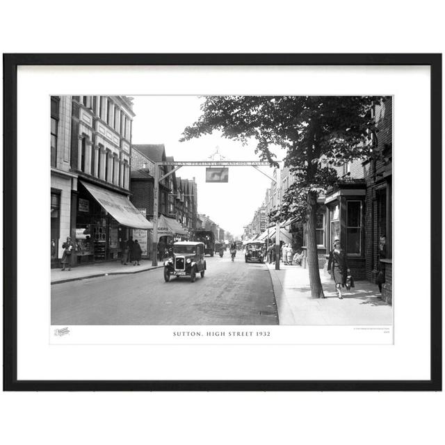 Sutton, High Street 1932 by Francis Frith - Single Picture Frame Print The Francis Frith Collection Colour: Brown/Ivory, Size: 60cm H x 80cm W x 2.3cm on Productcaster.