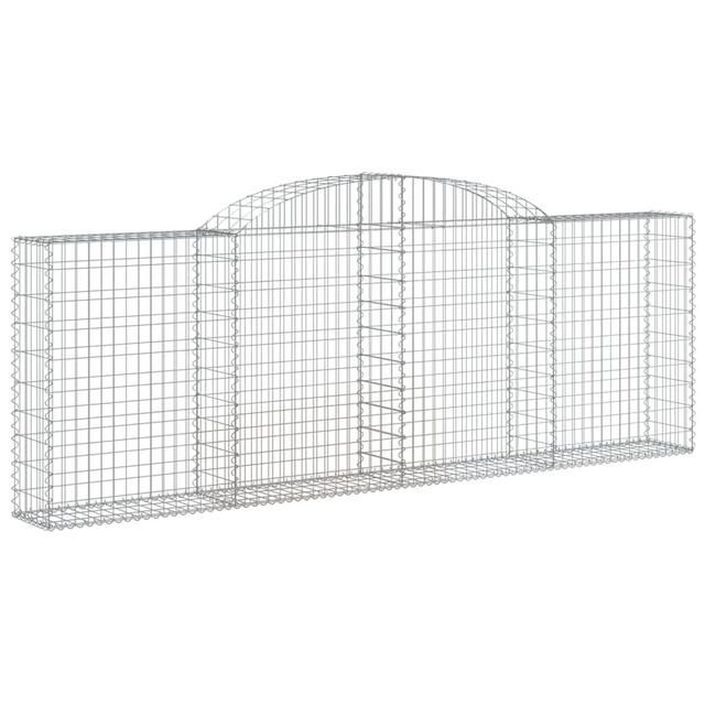 Briceida Silver Metal Gabion Baskets (Set of 20) Dakota Fields Size: 120cm H x 300cm W x 30cm D on Productcaster.